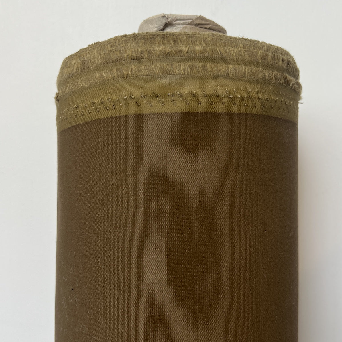 British Tan Waxed Cotton Fabric