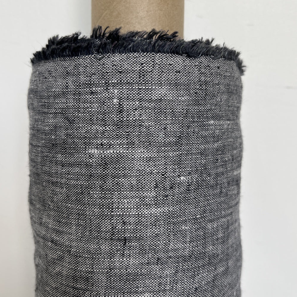 Charcoal Linen Fabric