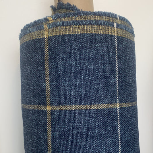 George Navy Fabric