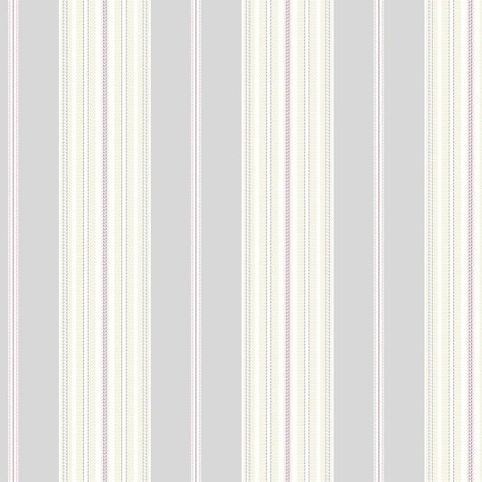 Eliza Stripe Grey Fabric