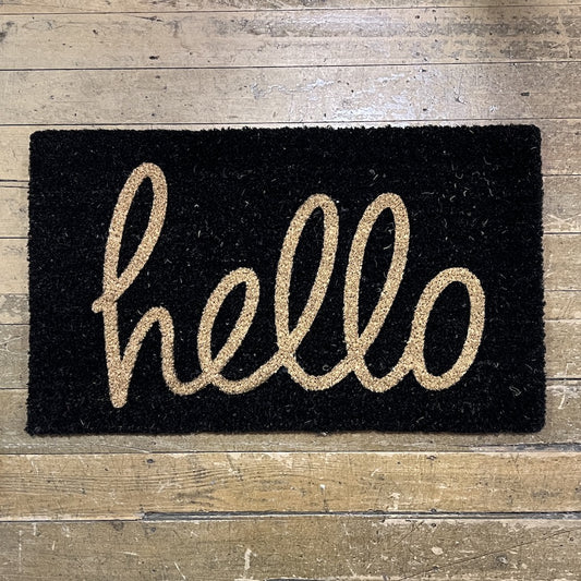 Coir Doormat - Hello