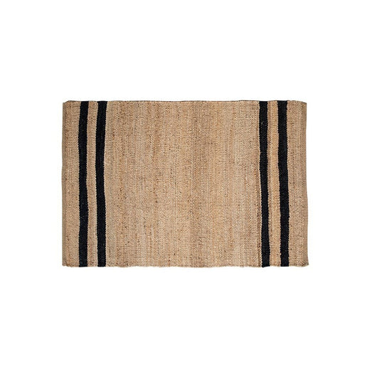 Natural Sisal with Black Stripes Doormat