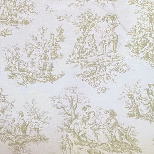 Olive Toile Fabric