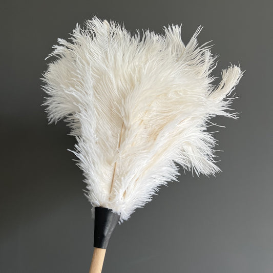 Ostrich Feather Duster WHITE